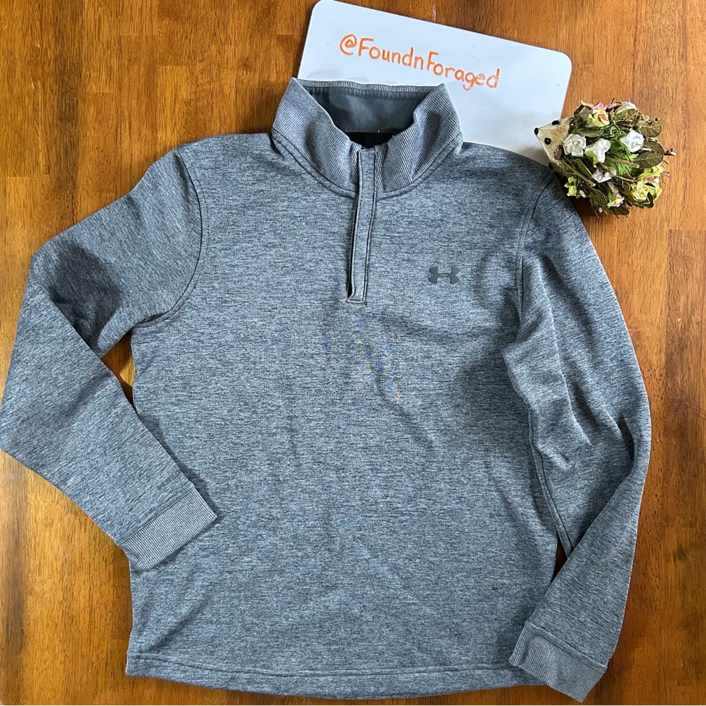 Under Armour Quarter-Zip Performance Pullover | Men’s Medium | Heather Gray